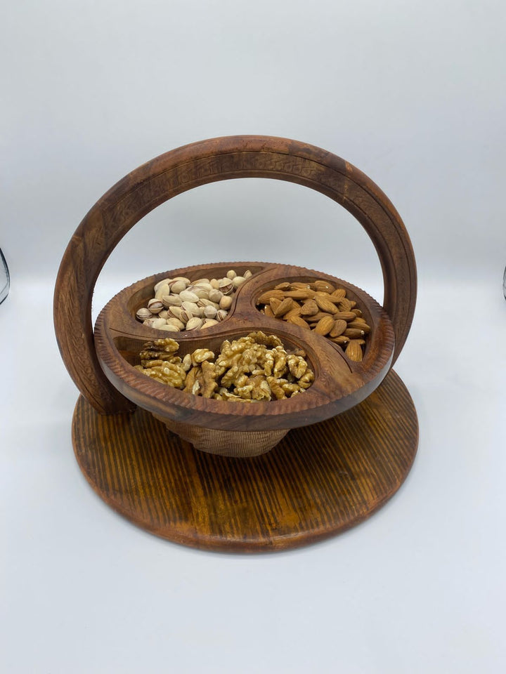 Foldable Wooden Dry Fruit Tray