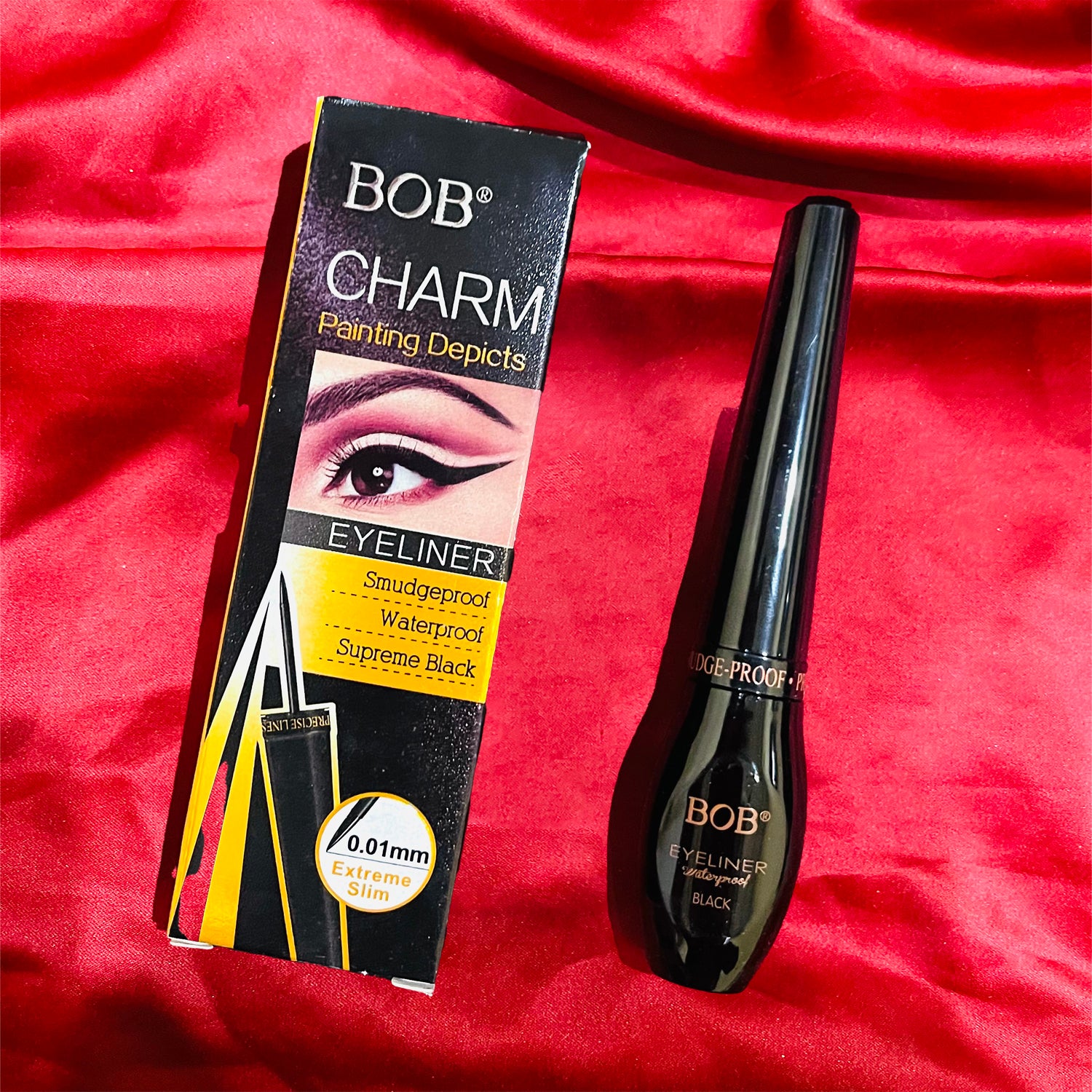 BOB CHARM Painting Depicts Eyeliner